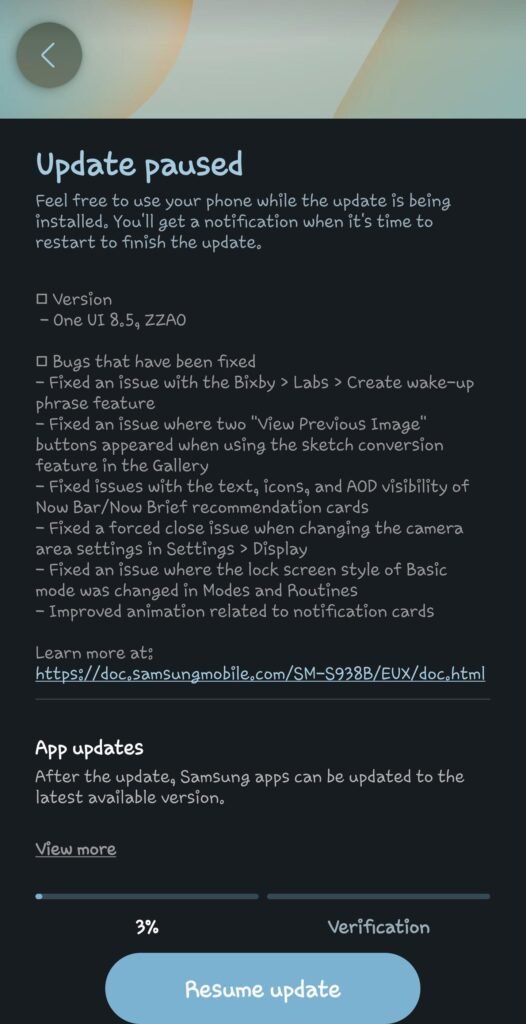 Galaxy S25 Ultra Beta 6