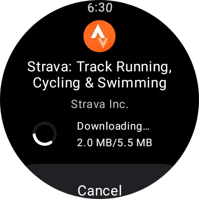 Strava on Samsung Galaxy Watch