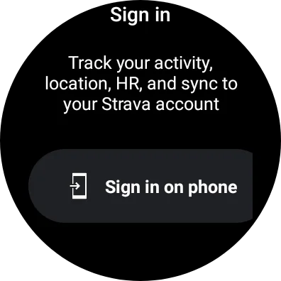 Strava on Samsung Galaxy Watch