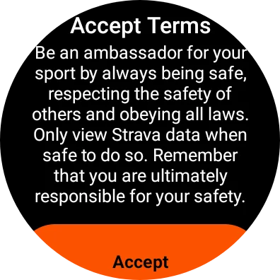 Strava on Samsung Galaxy Watch