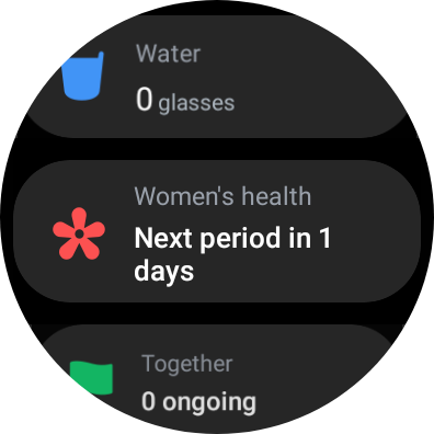 Galaxy Watch 8 Period Tracker