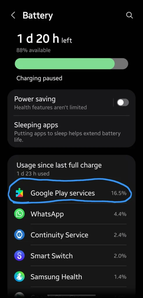 Galaxy Watch Sudden Battery Drain Issue