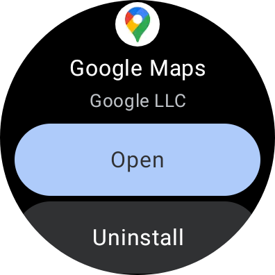 Google Maps on Galaxy Watch 8