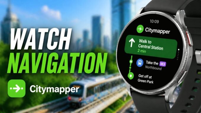 Citymapper on Galaxy Watch 8 Classic