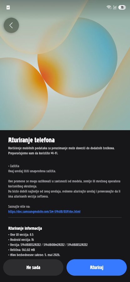 Galaxy S26 May 2026 Update
