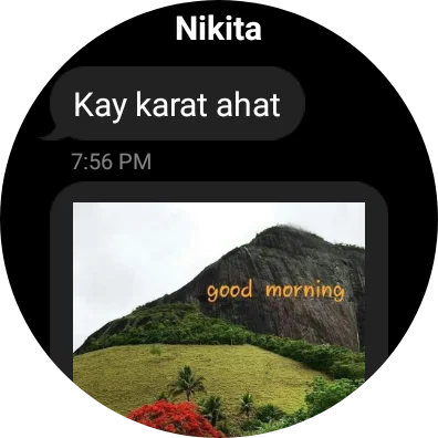 WhatsApp on Galaxy Watch 3